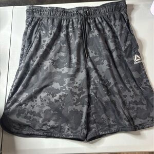 Reebok Dark Gray Camo Athletic Shorts